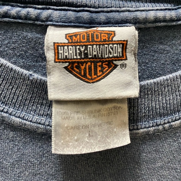 Harley-Davidson‎ Charcoal Graphic Tee Men Colorado Springs Size Large Y2K Biker - Picture 3 of 10